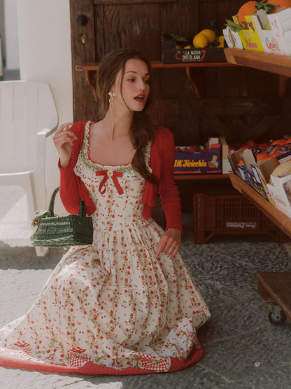 Cotton Floral Fitted Sundress