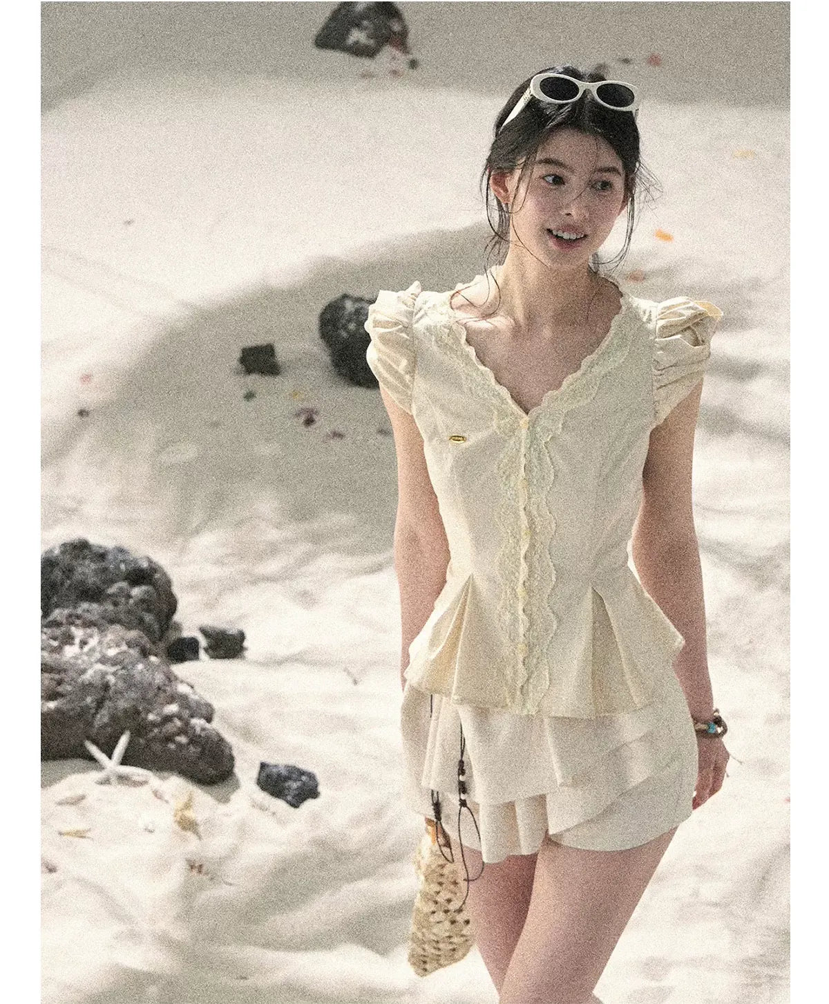 Layered Pleated Skort