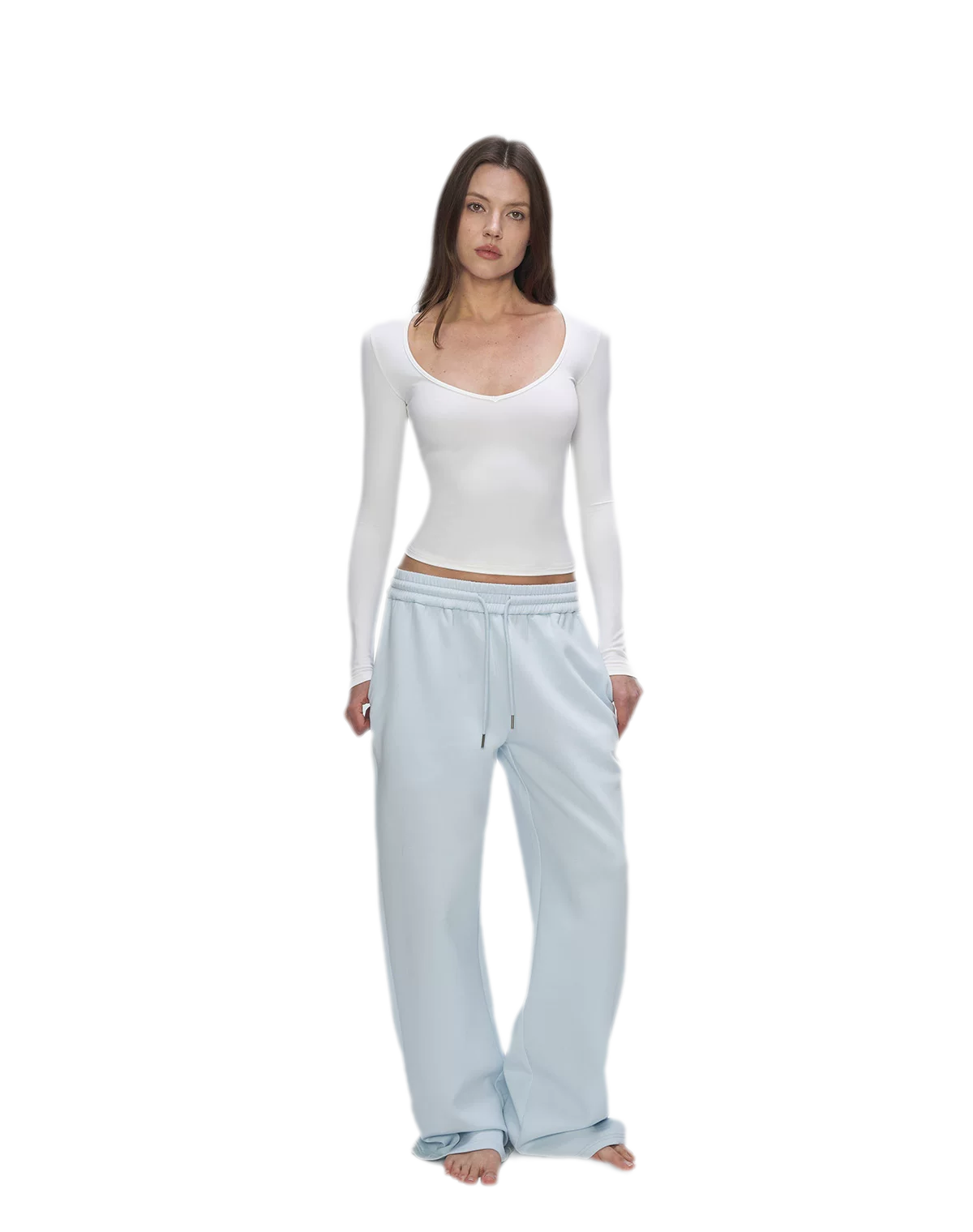 Bare-Feel V-Neck Top