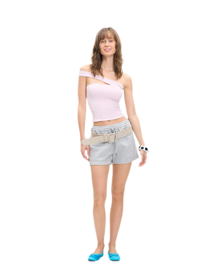 Asymmetric Strap Bustier Top