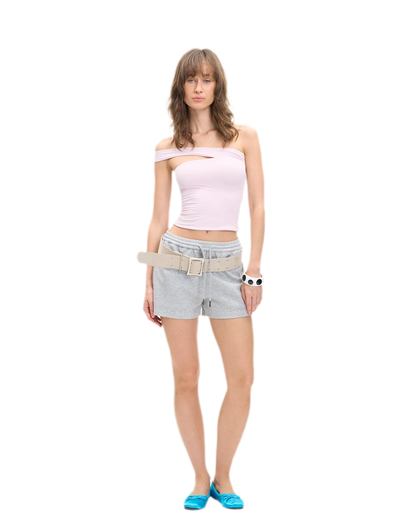 Asymmetric Strap Bustier Top