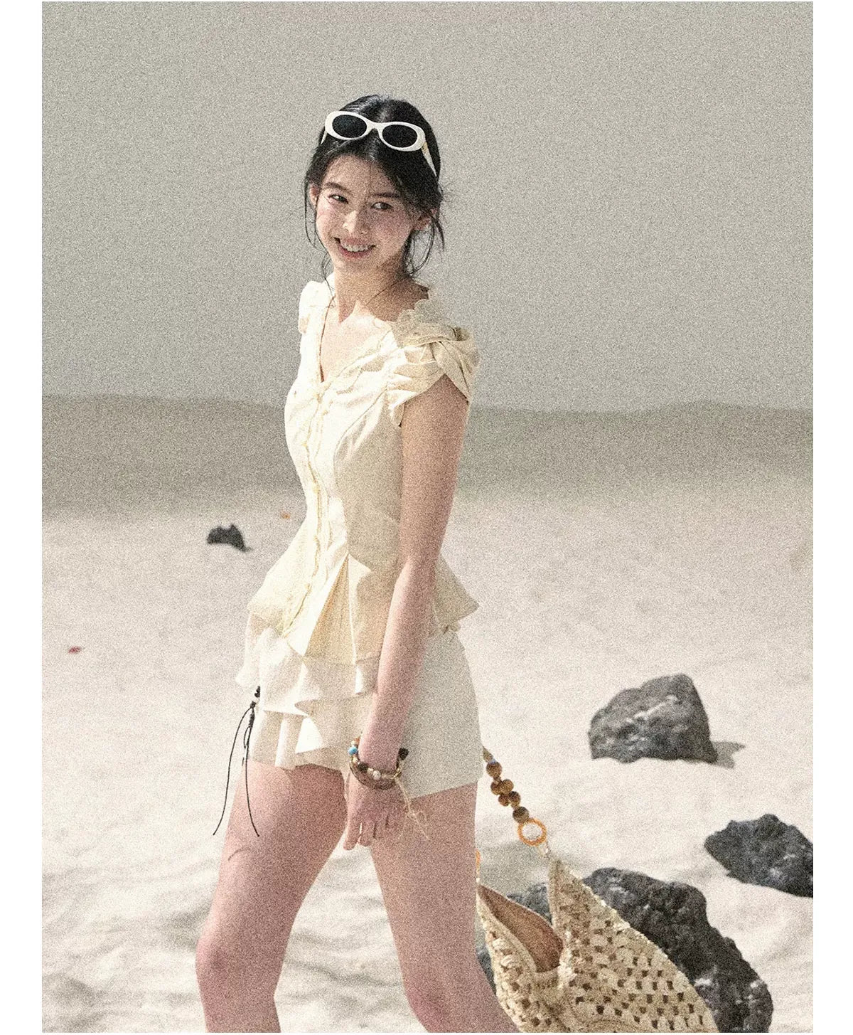Layered Pleated Skort