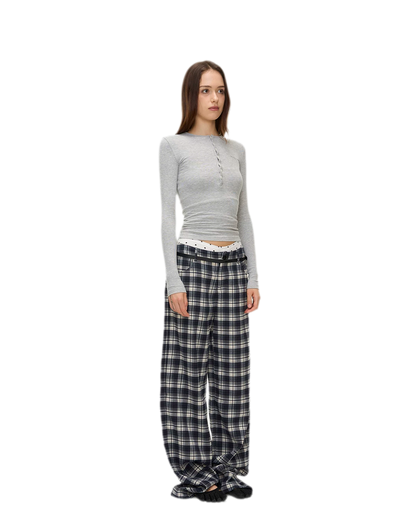 Ribbed Button Trim Set
