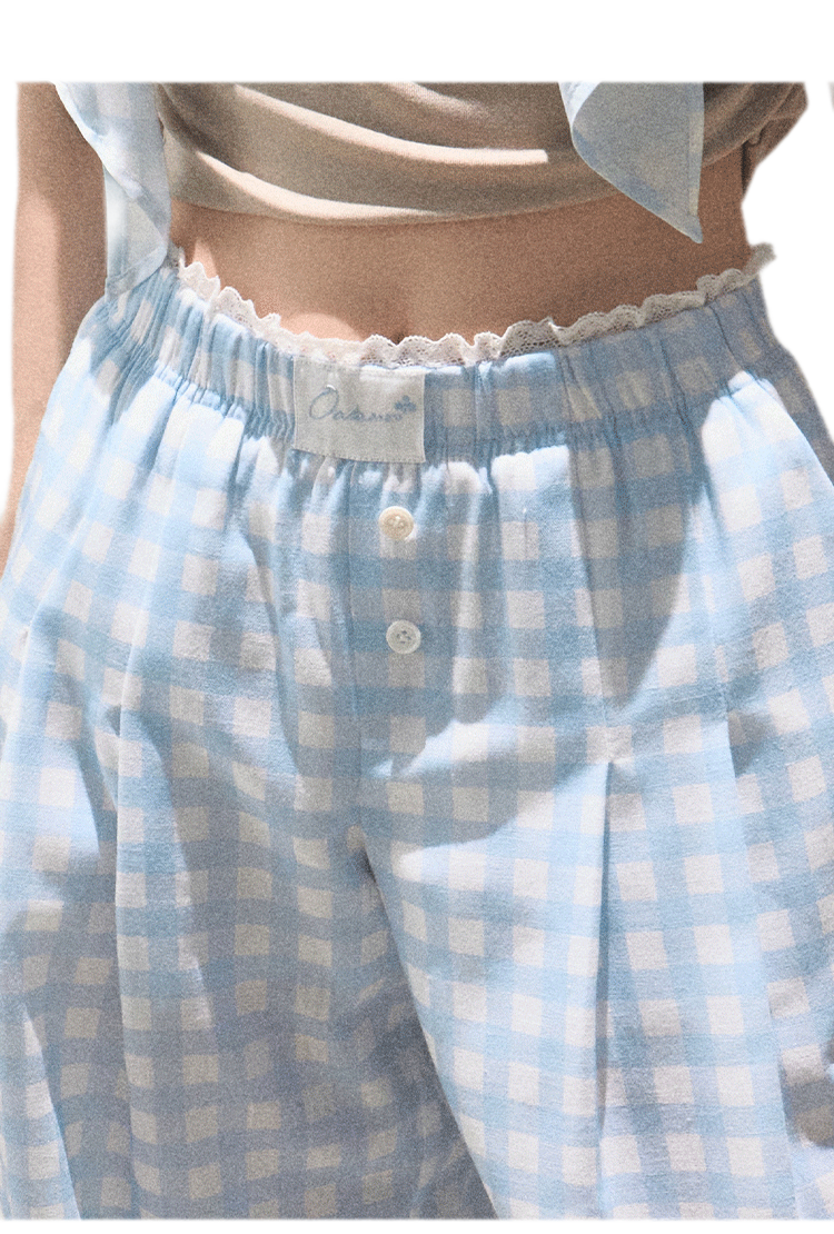 Lyocell Linen Wide-Leg Pants