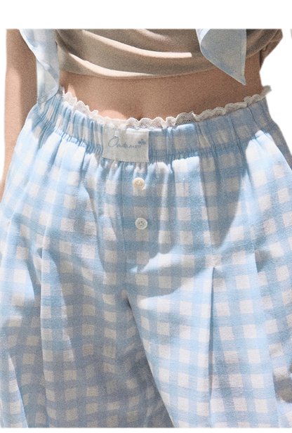 Lyocell Linen Wide-Leg Pants