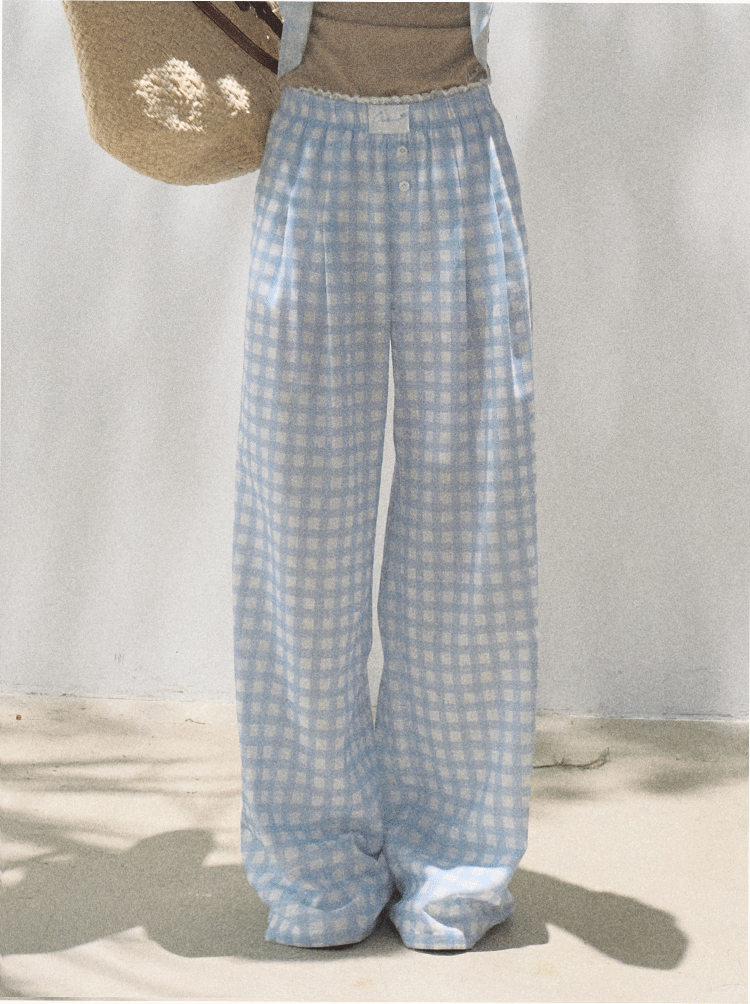 Lyocell Linen Wide-Leg Pants