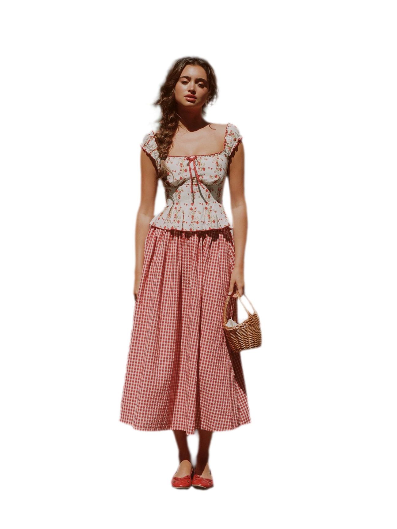 Cotton Floral Fitted Sundress