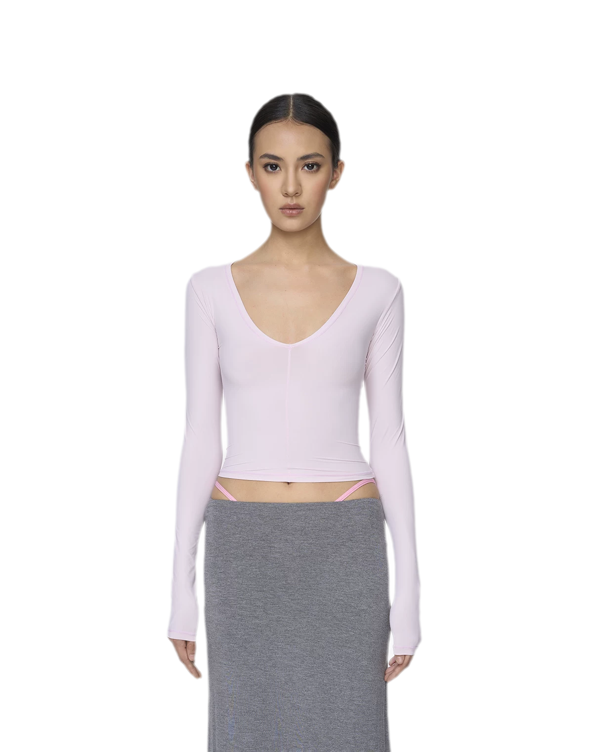 Deep V Slim Top