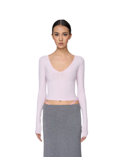Deep V Slim Top