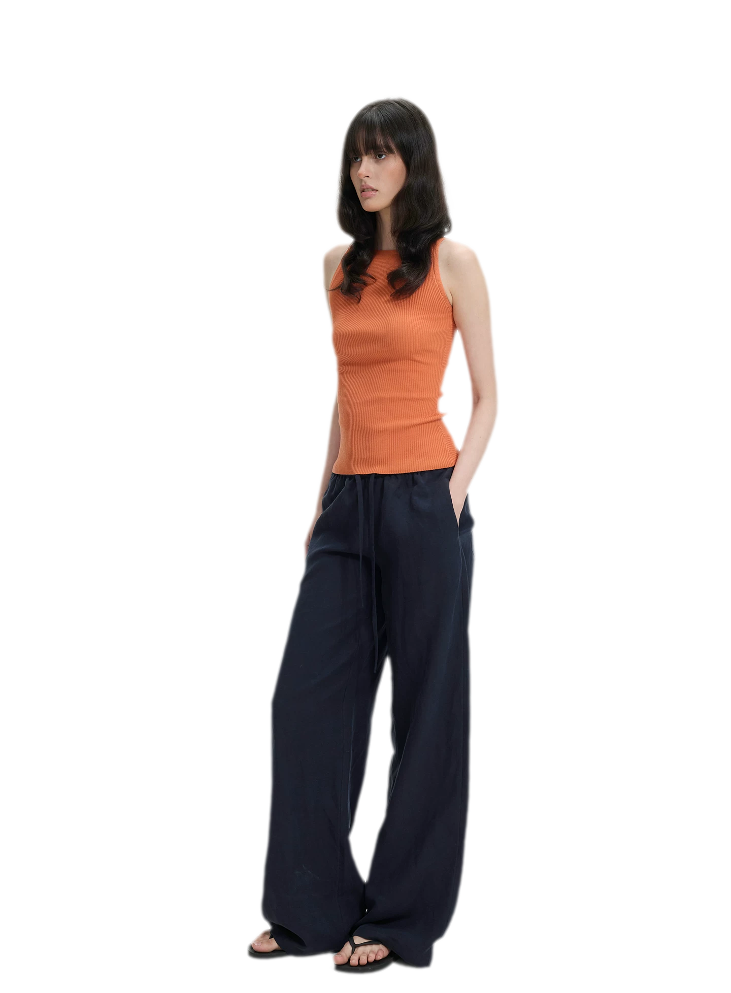 Lyocell Linen Ribbed Camisole