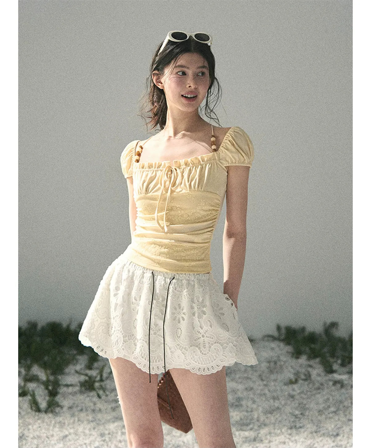 Lace A-Line Mini Skirt