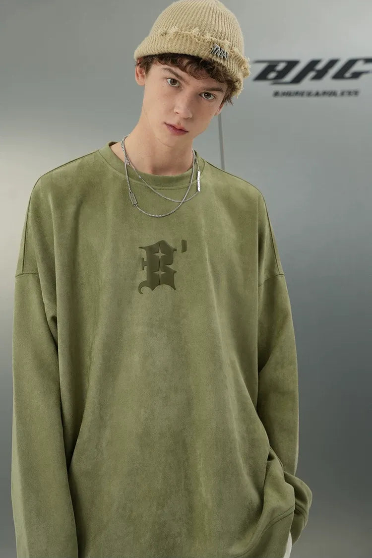 Eco Suede Oversized Sweatshirt