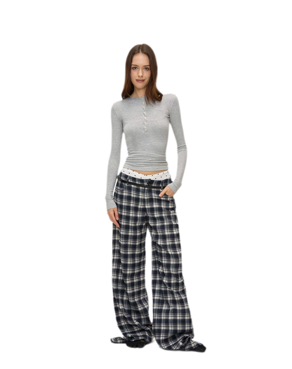 Ribbed Button Trim Set