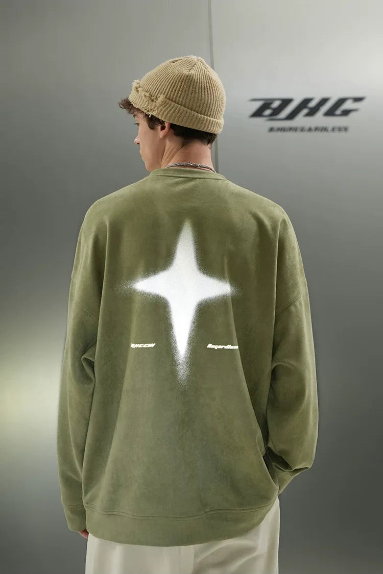Eco Suede Oversized Sweatshirt