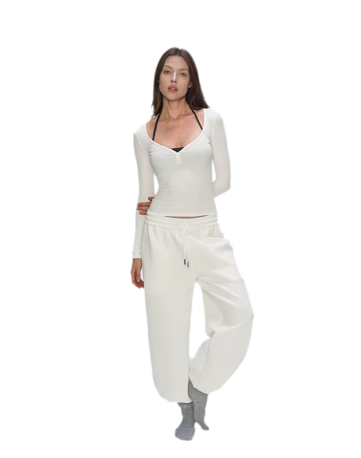 Air Cotton Wide-Leg Sweatpants