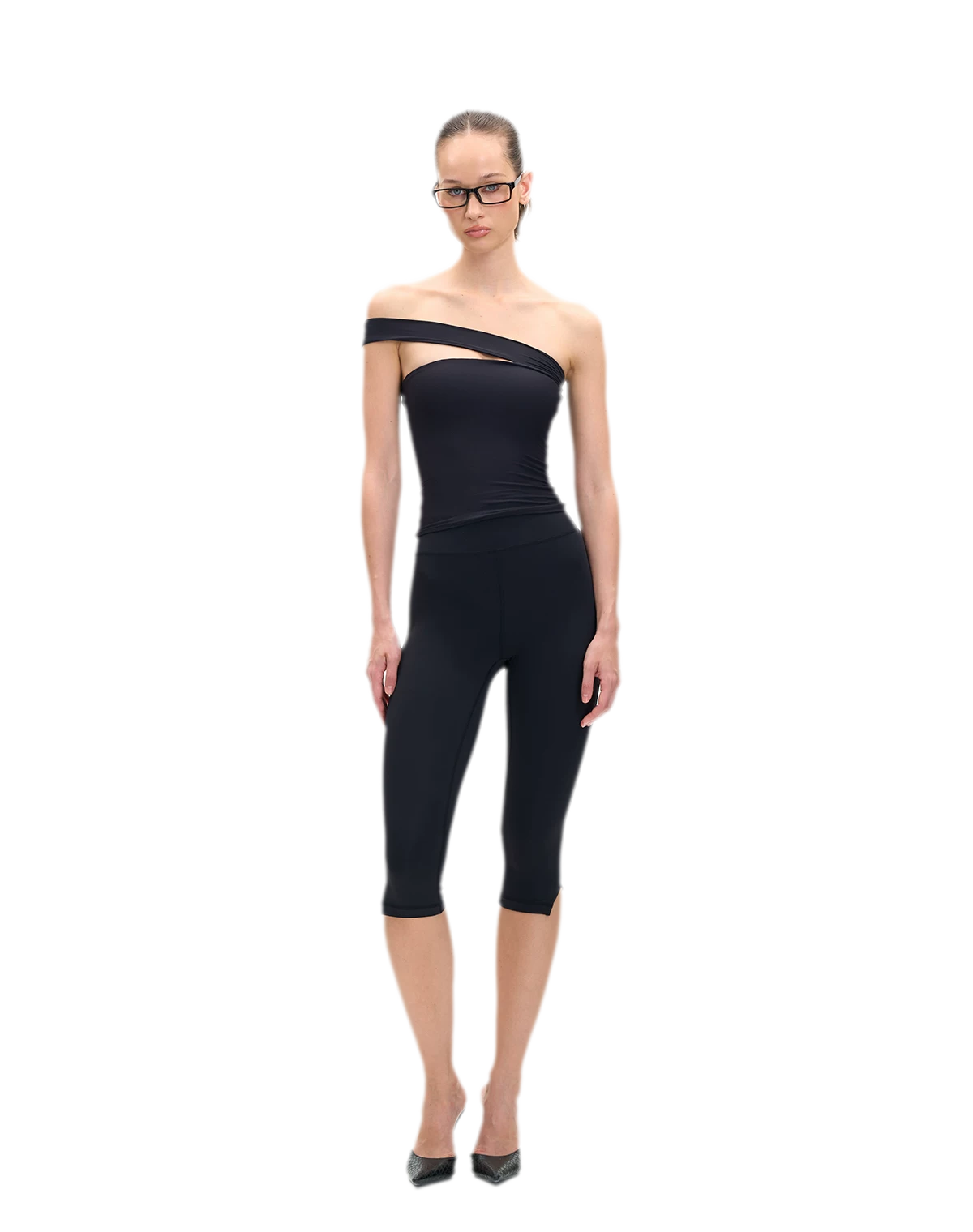 Asymmetric Strap Bustier Top