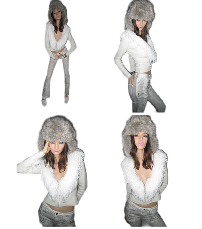 Wool Blend V-Neck Jacket