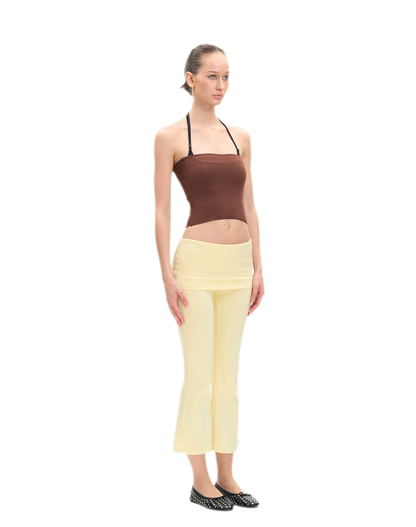 Capri Foldover Flare Pants