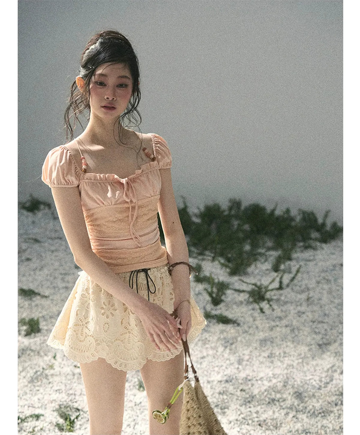 Lace A-Line Mini Skirt