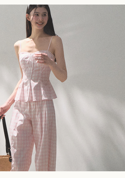 Lyocell Linen Wide-Leg Pants