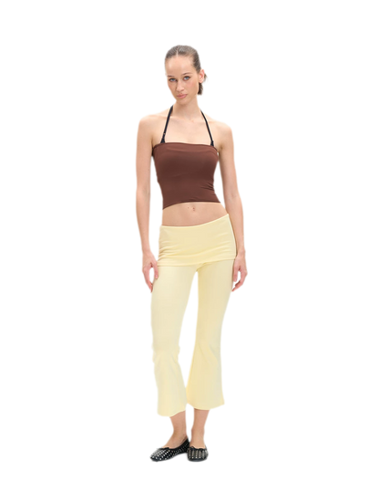 Capri Foldover Flare Pants