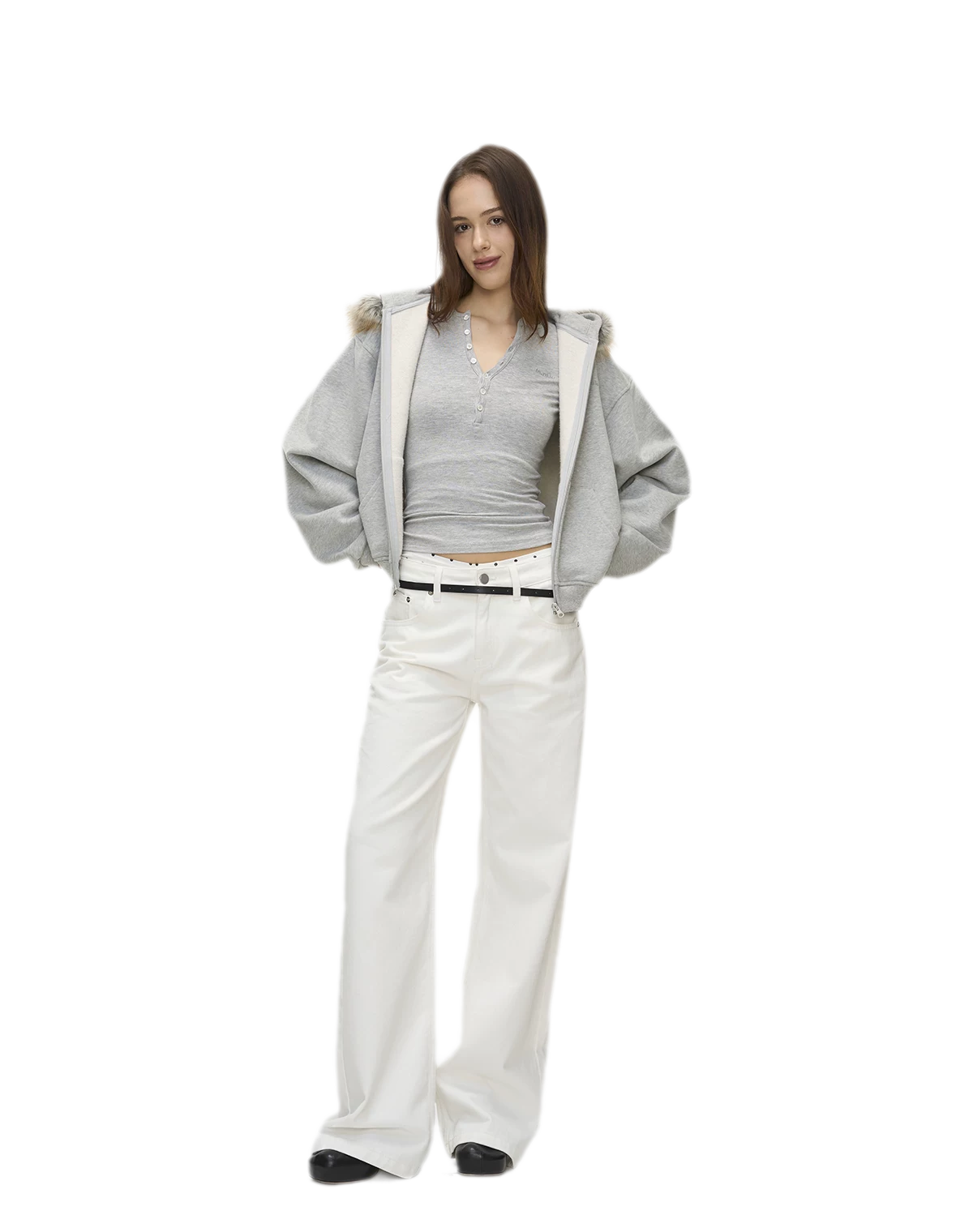 Ribbed Button Trim Set