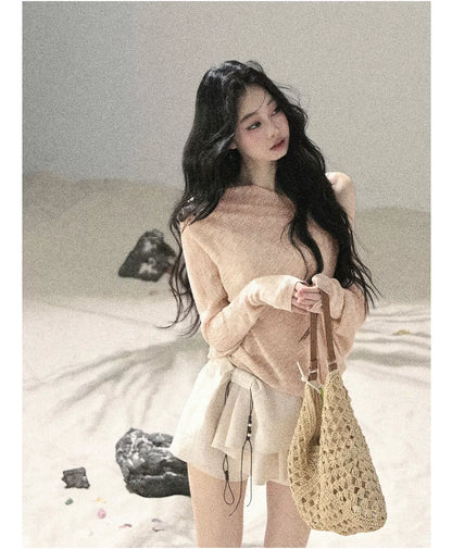 Layered Pleated Skort
