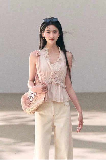 Lace Trim Cami Top