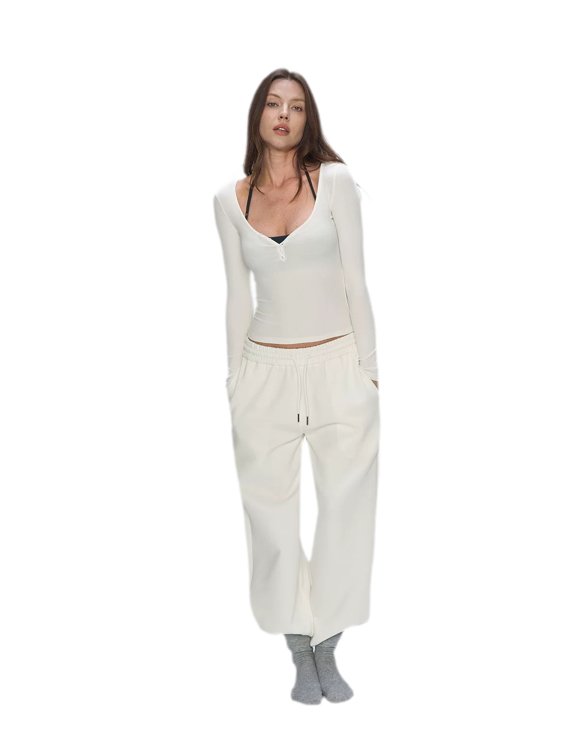 Air Cotton Wide-Leg Sweatpants