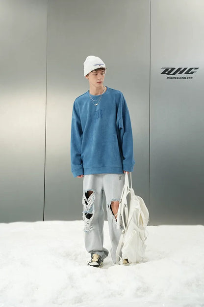 Eco Suede Oversized Sweatshirt