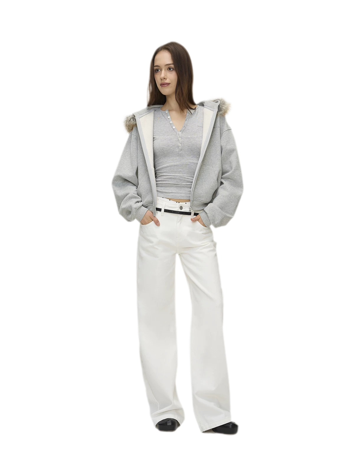 Ribbed Button Trim Set