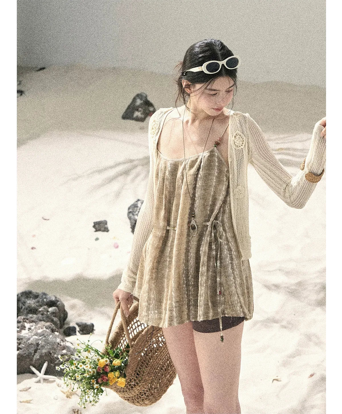 Layered Pleated Skort