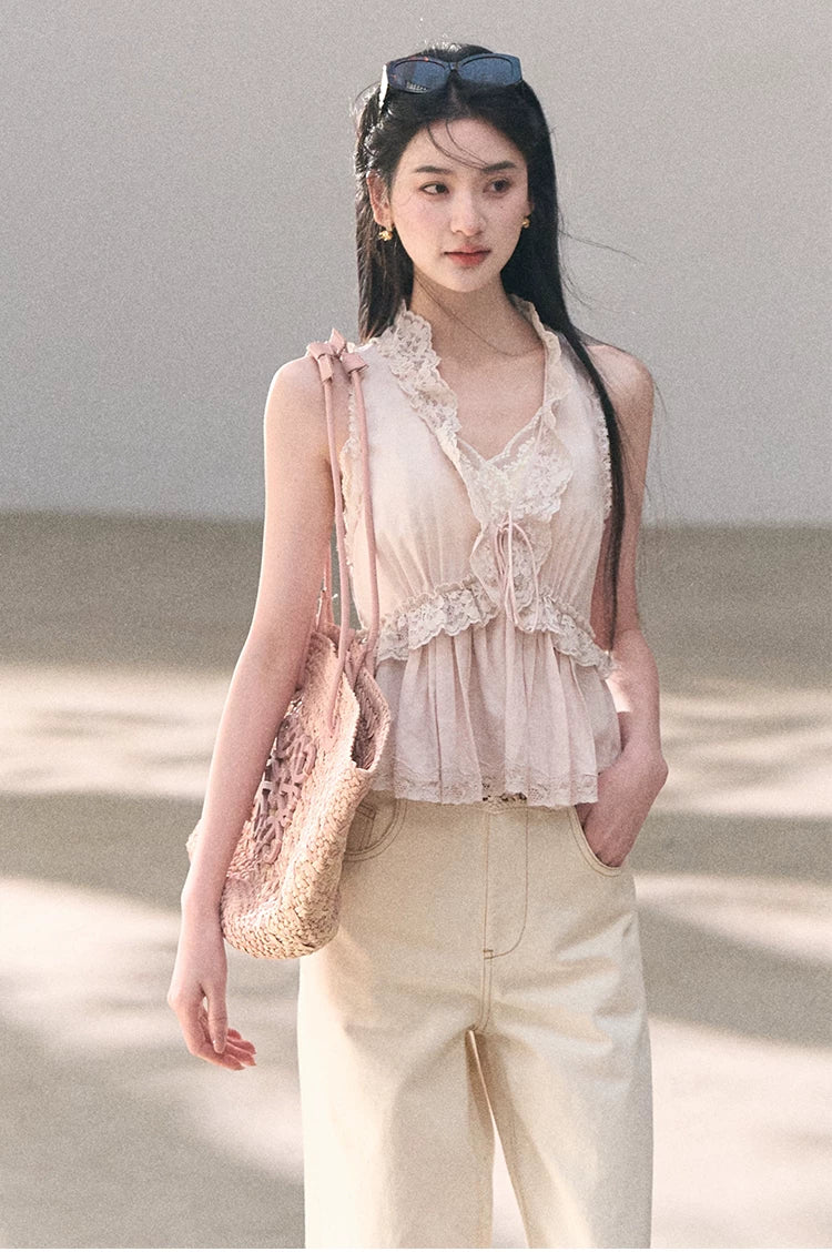 Lace Trim Cami Top