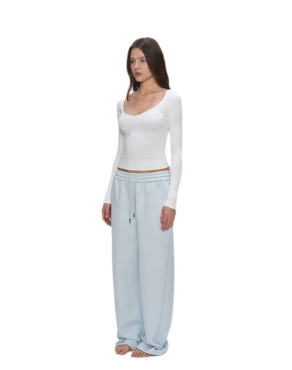 Air Cotton Wide-Leg Sweatpants