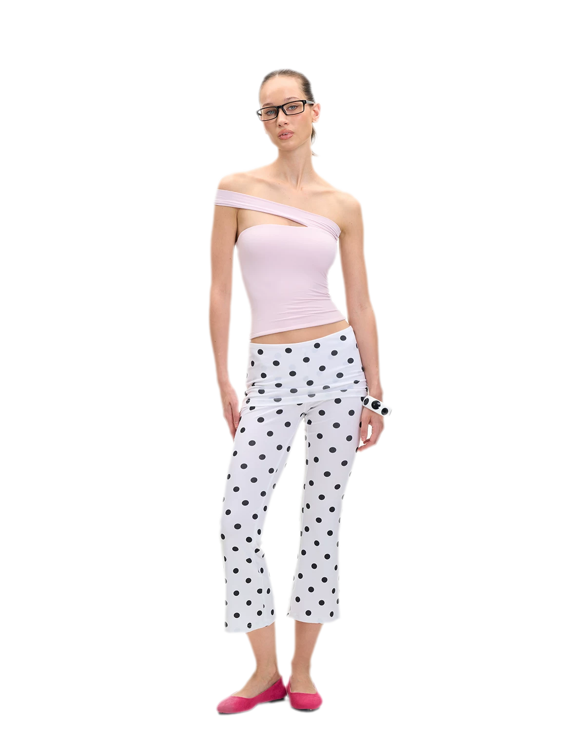 Capri Foldover Flare Pants