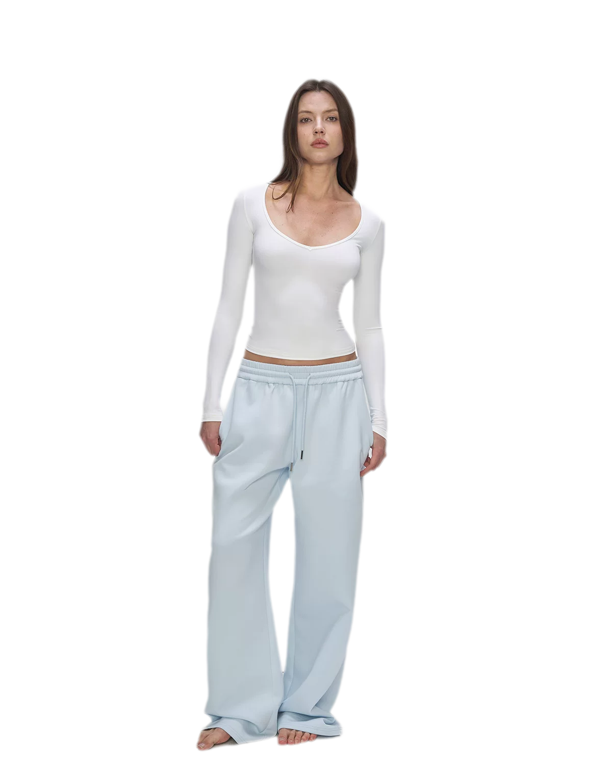 Air Cotton Wide-Leg Sweatpants