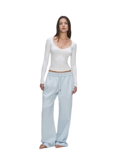 Air Cotton Wide-Leg Sweatpants