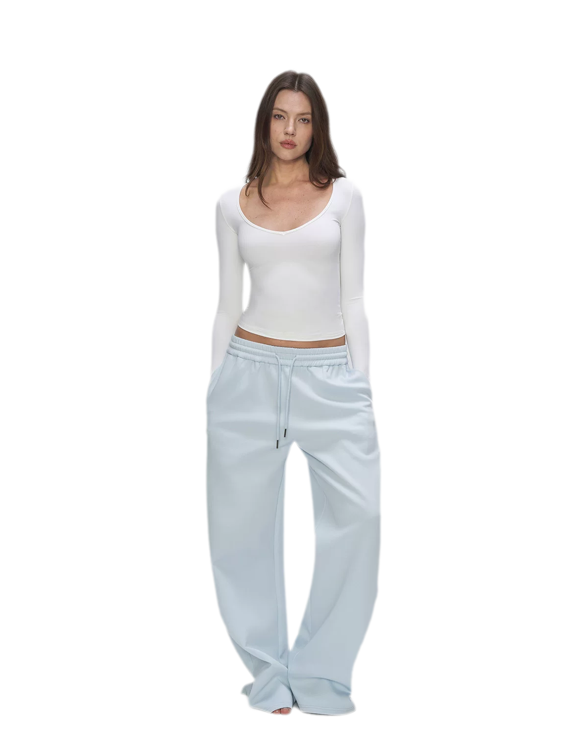 Air Cotton Wide-Leg Sweatpants