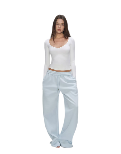 Air Cotton Wide-Leg Sweatpants