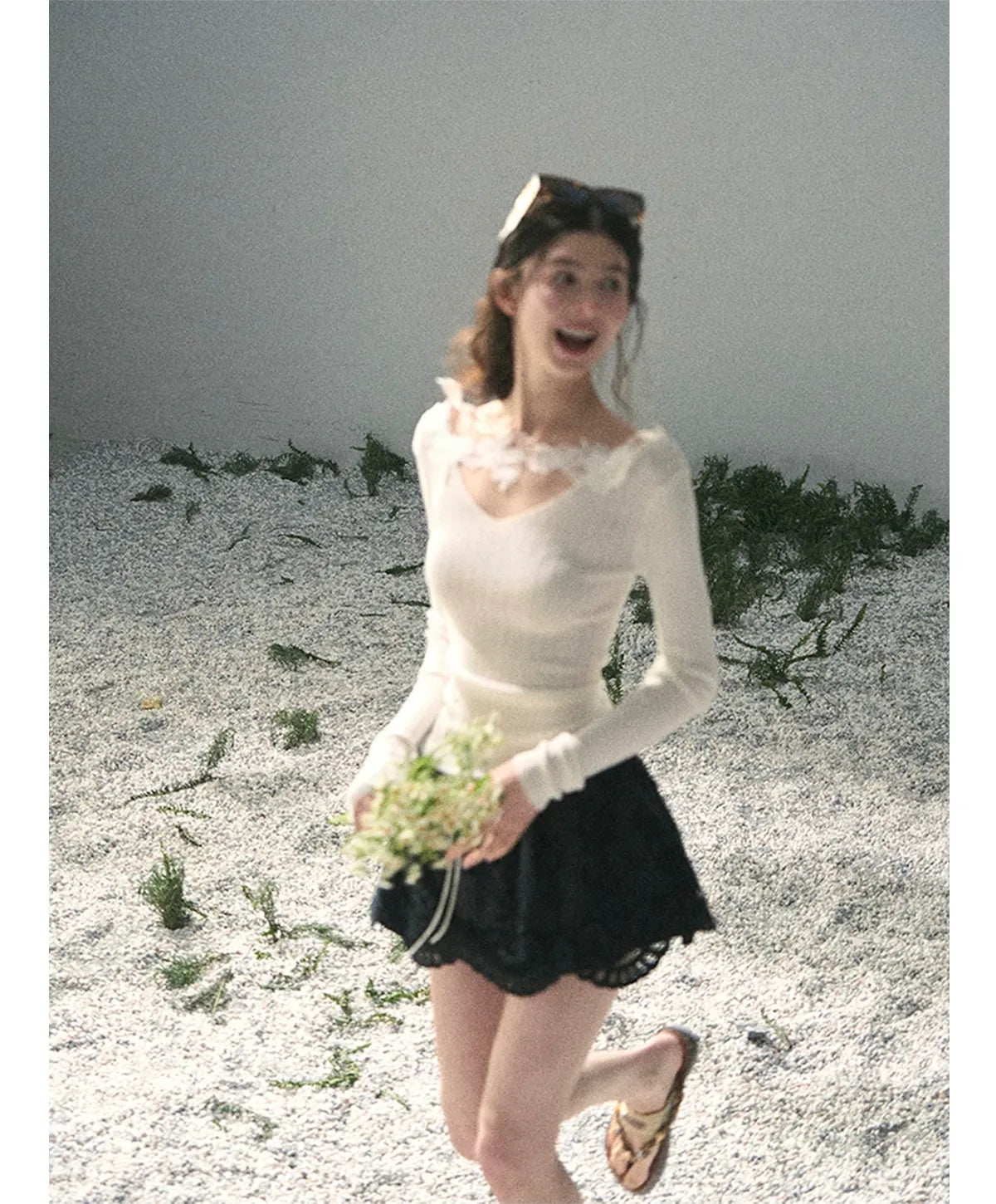 Lace A-Line Mini Skirt