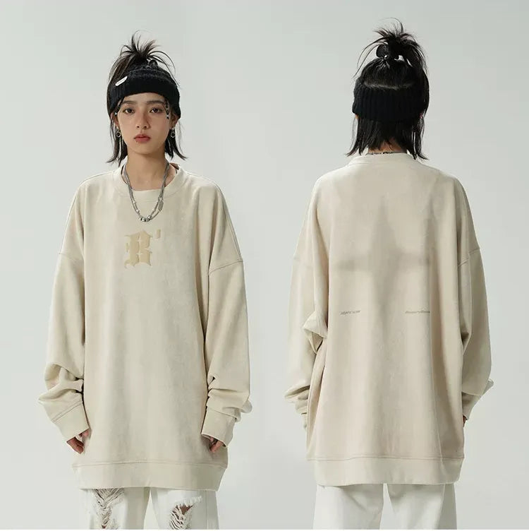 Eco Suede Oversized Sweatshirt