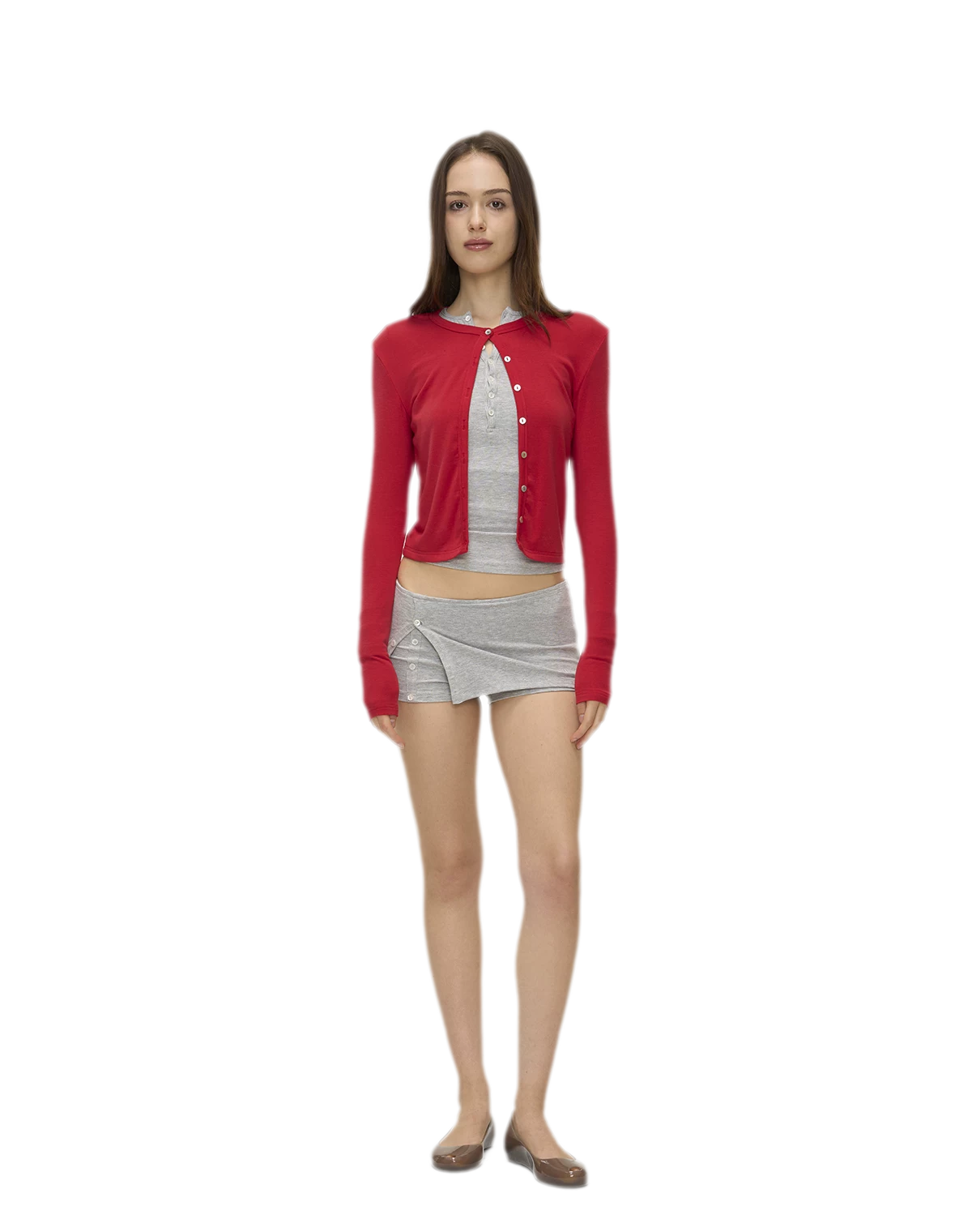 Ribbed Button Trim Set