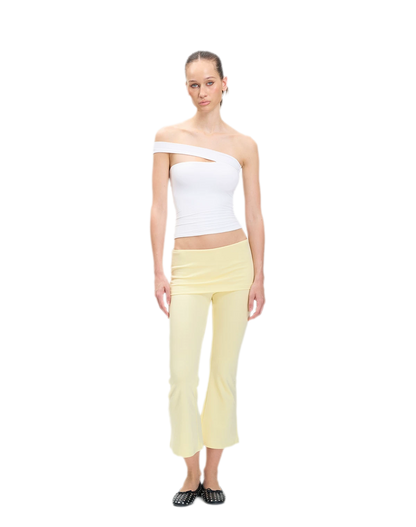 Capri Foldover Flare Pants