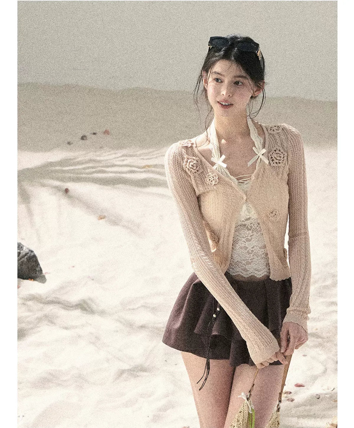 Layered Pleated Skort