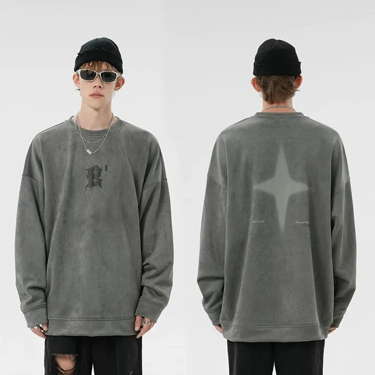 Eco Suede Oversized Sweatshirt