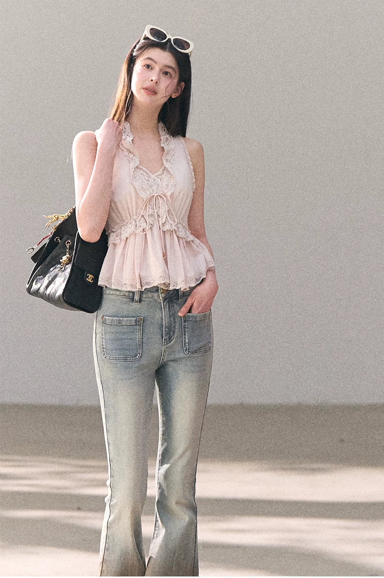 Lace Trim Cami Top