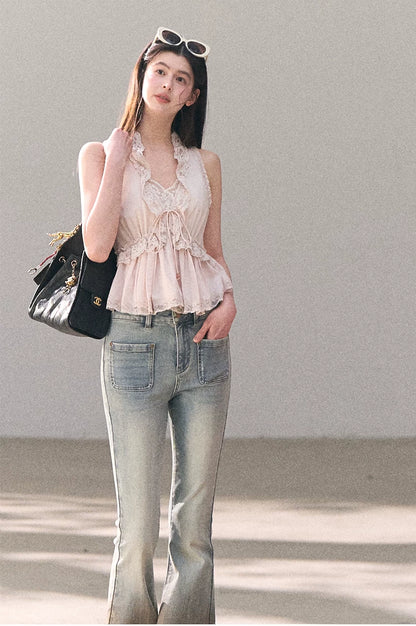 Lace Trim Cami Top
