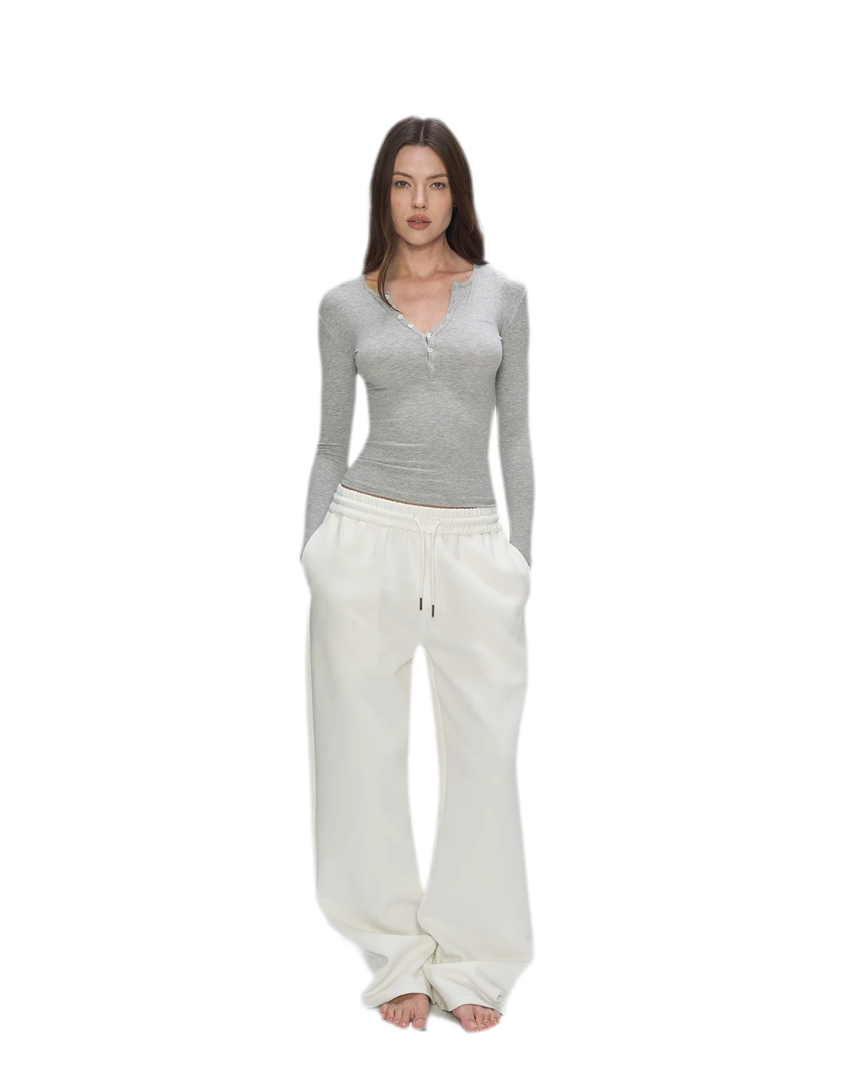 Air Cotton Wide-Leg Sweatpants