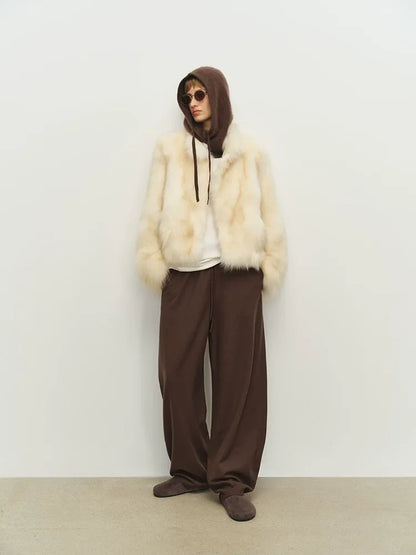 Hand-Dyed Fox Fur Jacket