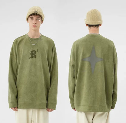 Eco Suede Oversized Sweatshirt